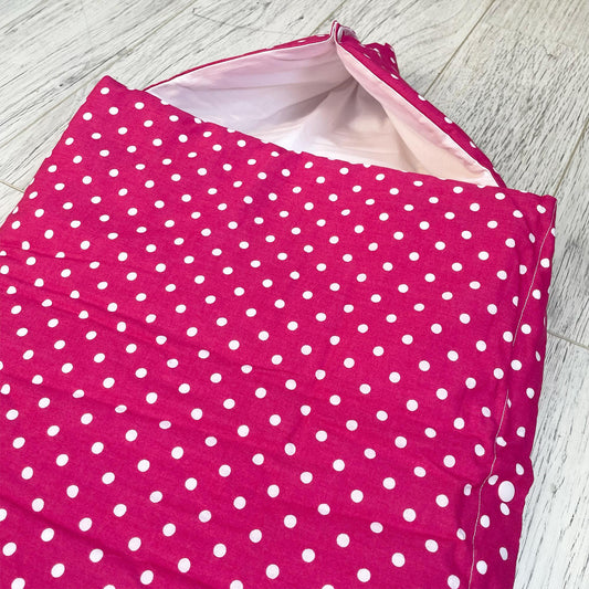 Sacco nanna fucsia a pois