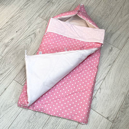 Sacco nanna rosa a pois