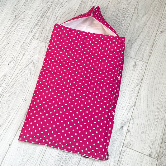 Sacco nanna fucsia a pois